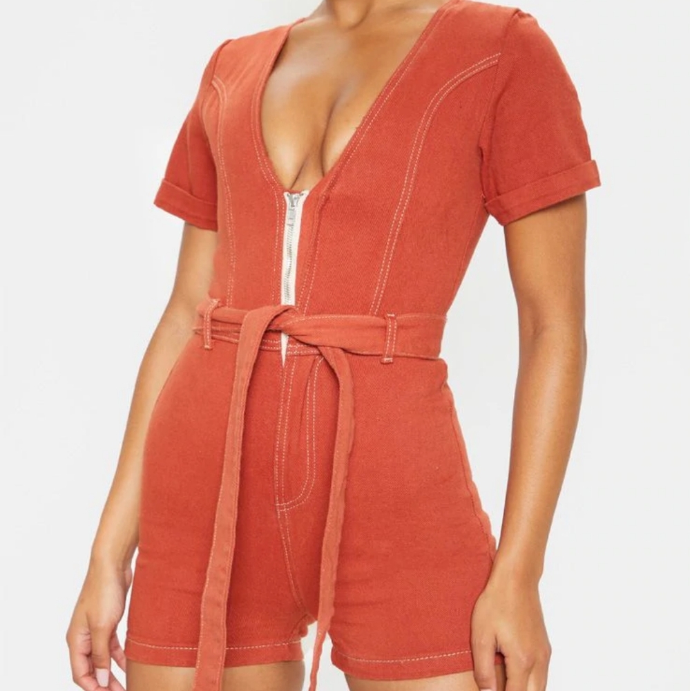 Denim Romper